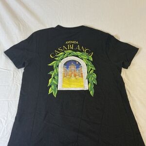 Used Designer Casablanca Avenida Mens XXL Black T-Shirt